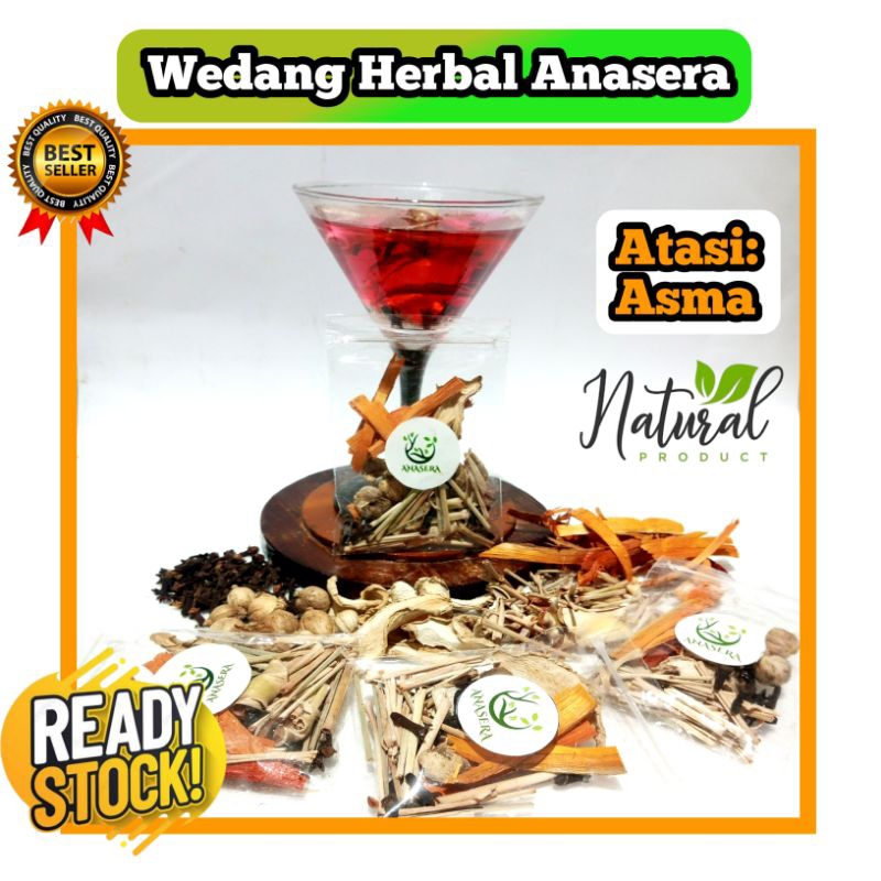 

WedangHerbalAnasera,secang,kapol,cengkeh,serai,jahe atasi asma