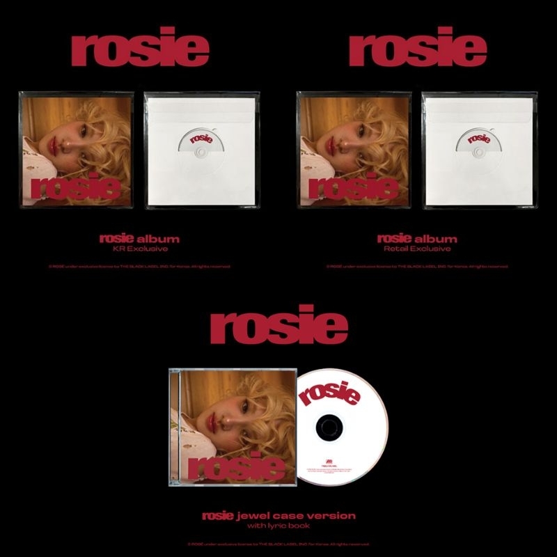 [PRE-ORDER] 1st Studio Album ROSE BLACKPINK - Rosie KR Retail Exclusive Jewel ver Sealed POB PO PC B