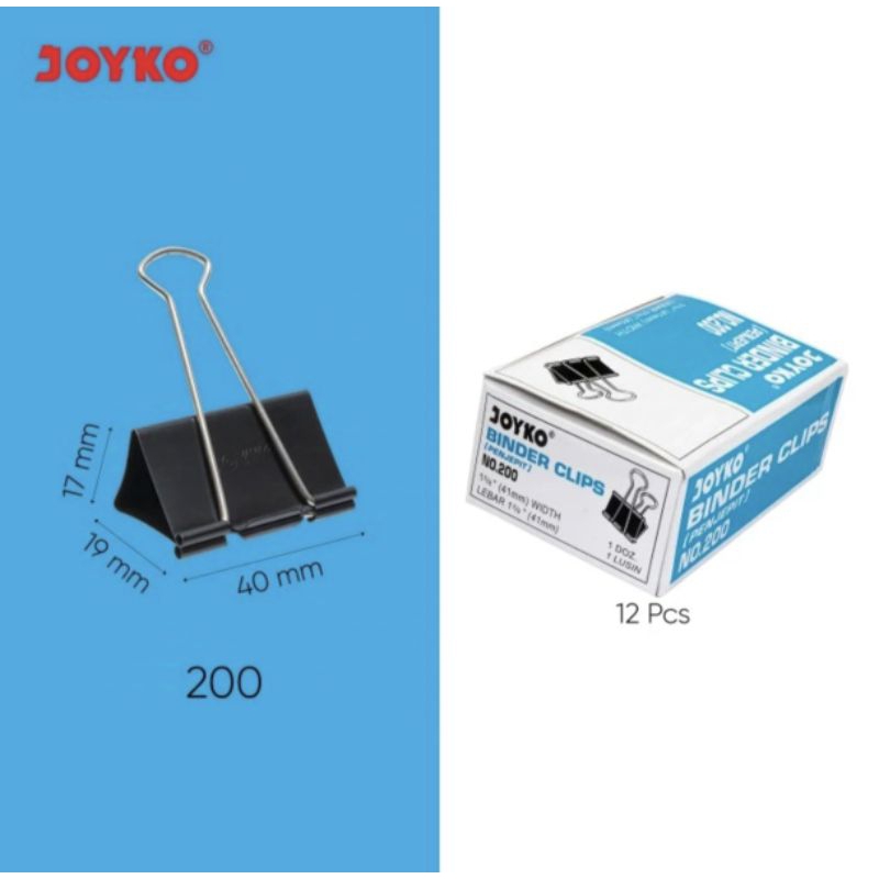 

Binder clip Joyko 200 41mm (1dus/11pcs)