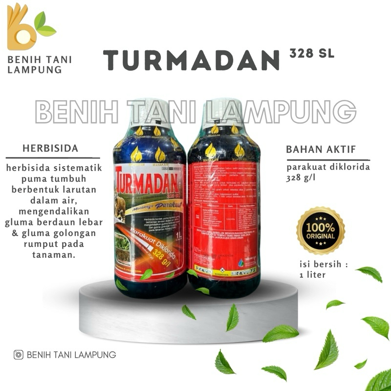 HERBISIDA PARAQUAT TURMADAN 328 SL KEMASAN 1L