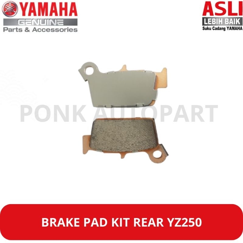 BRAKE PAD KIT / KAMPAS REM BELAKANG YZ250F YZ250FX YZ250XK WR250F WR250X WR450F WR250R ORIGINAL YAMA