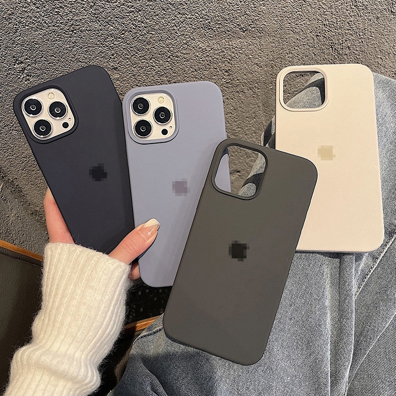 CrashStar With Logo Liquid Silicone Soft Anti-fingerprint Phone Case For iPhone 17 16 15 Pro Max 15 