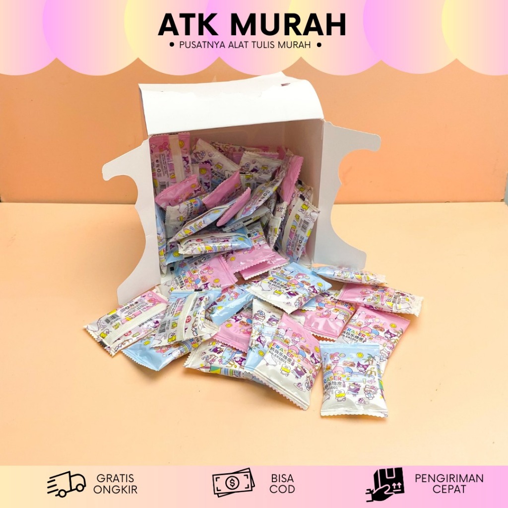 

PENGHAPUS MYSTERY GEPENG HAPUSAN MISTERI BOX SANRIO GEPENG ER-1528 MINI ERASER HAPUSAN LUCU IMUT KADO UNIK COD