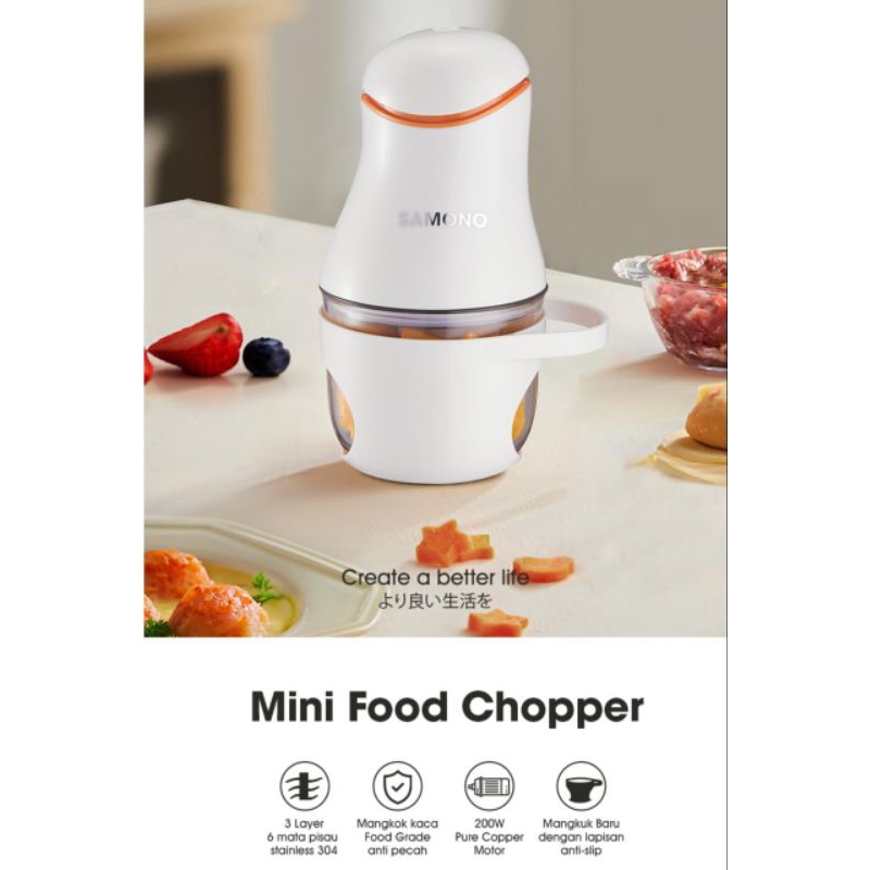 SAMONO MINI FOOD CHOPPER// BLENDER MINI// PORTABEL