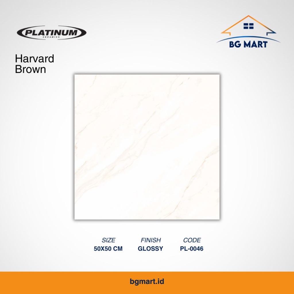 PLATINUM Keramik Lantai 50x50 Harvard Brown KW A