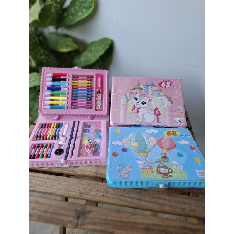

PENSIL WARNA ART SET FULL CRAYON 68pc ANAK SENI LUKIS GAMBAR