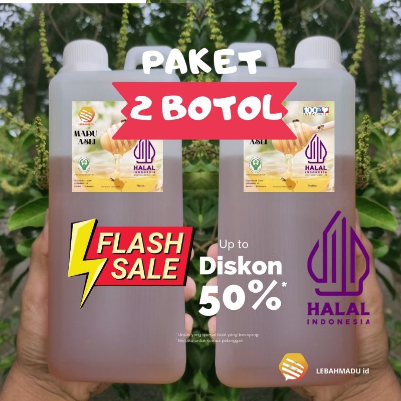 

LEBAHMADU id - PAKET BUNDLING MADU MULTIFLORA 1 Kg (2pcs) SPESIAL RAW HONEY