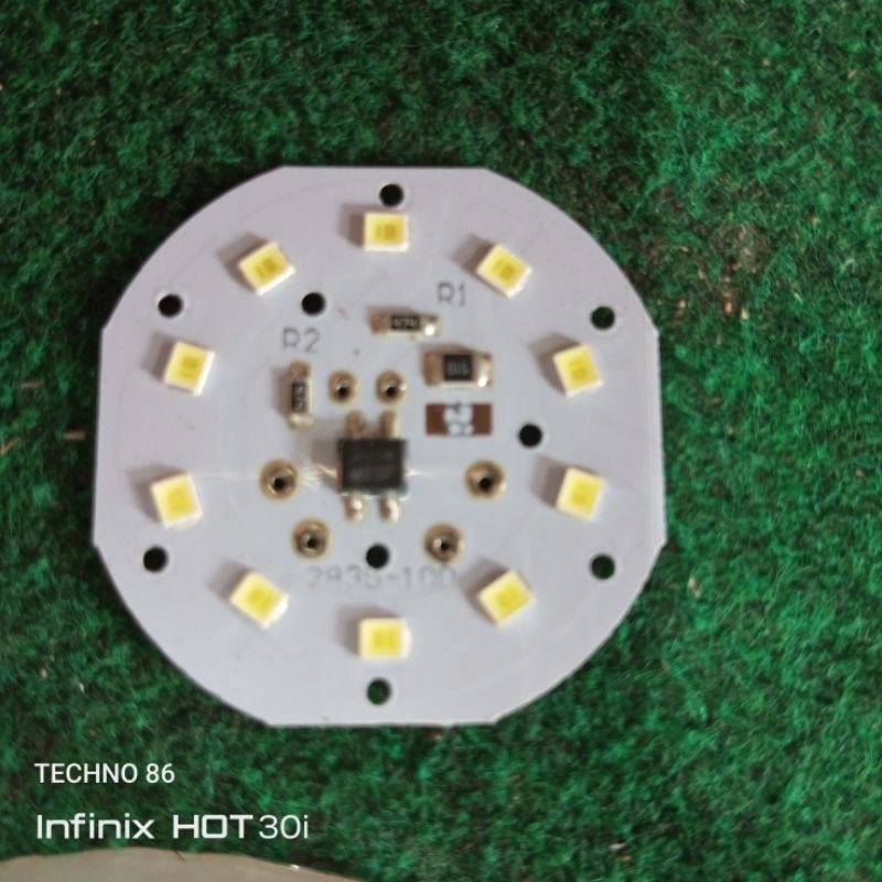 PCB Lampu LED bahan Fiber SMD 0.6 Watt 9 Volt