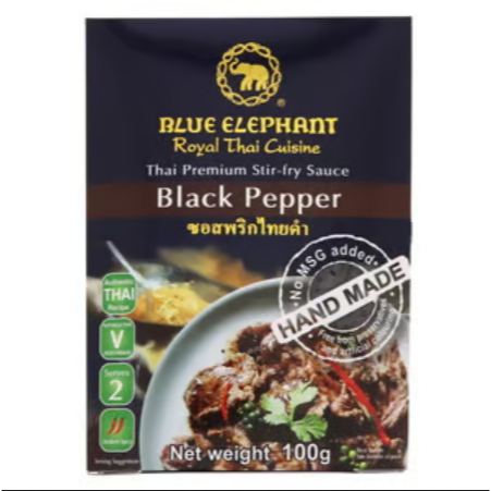 

Blue Elephant Thai Premium Stir-Fry Black Pepper Sauce 100 Gram