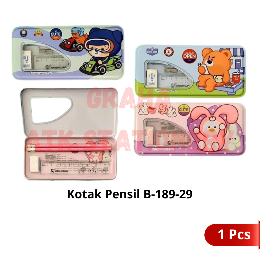 

Kotak Pensil Set B-189-29 / Tempat Pensil / Pencil Case Set B-189-29