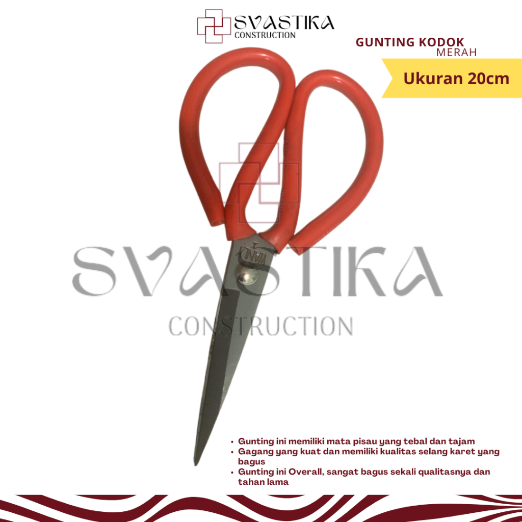 

Gunting Kodok Butterfly Besar 20cm Gunting Kain Seng Serbaguna