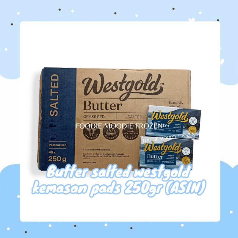 

Butter salted westgold kemasan pads 250gr/butter salted asin