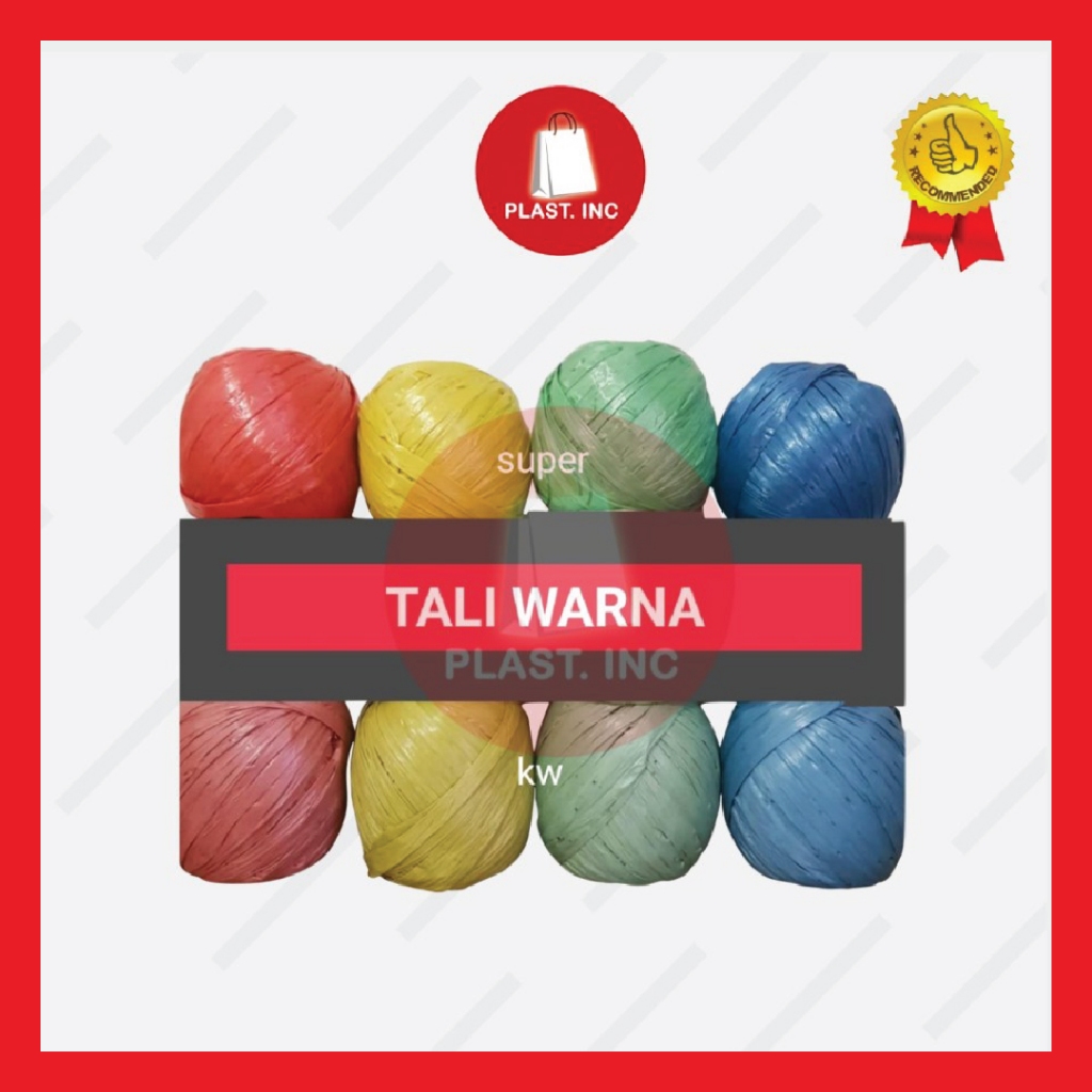 

TALI RAFIA / TALI PACKING / TALI GULUNGAN WARNA WARNI 500gr