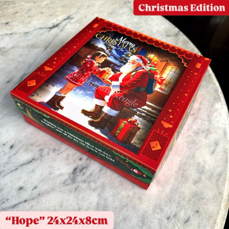 

[CHRISTMAS EDITION] Dus natal kode “HOPE” uk 24x24x8cm.