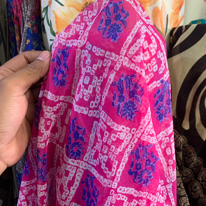 kain sifon etnik - kain sifon motif - kain chiffon motif - kain kebaya sifon - kain dress sifon
