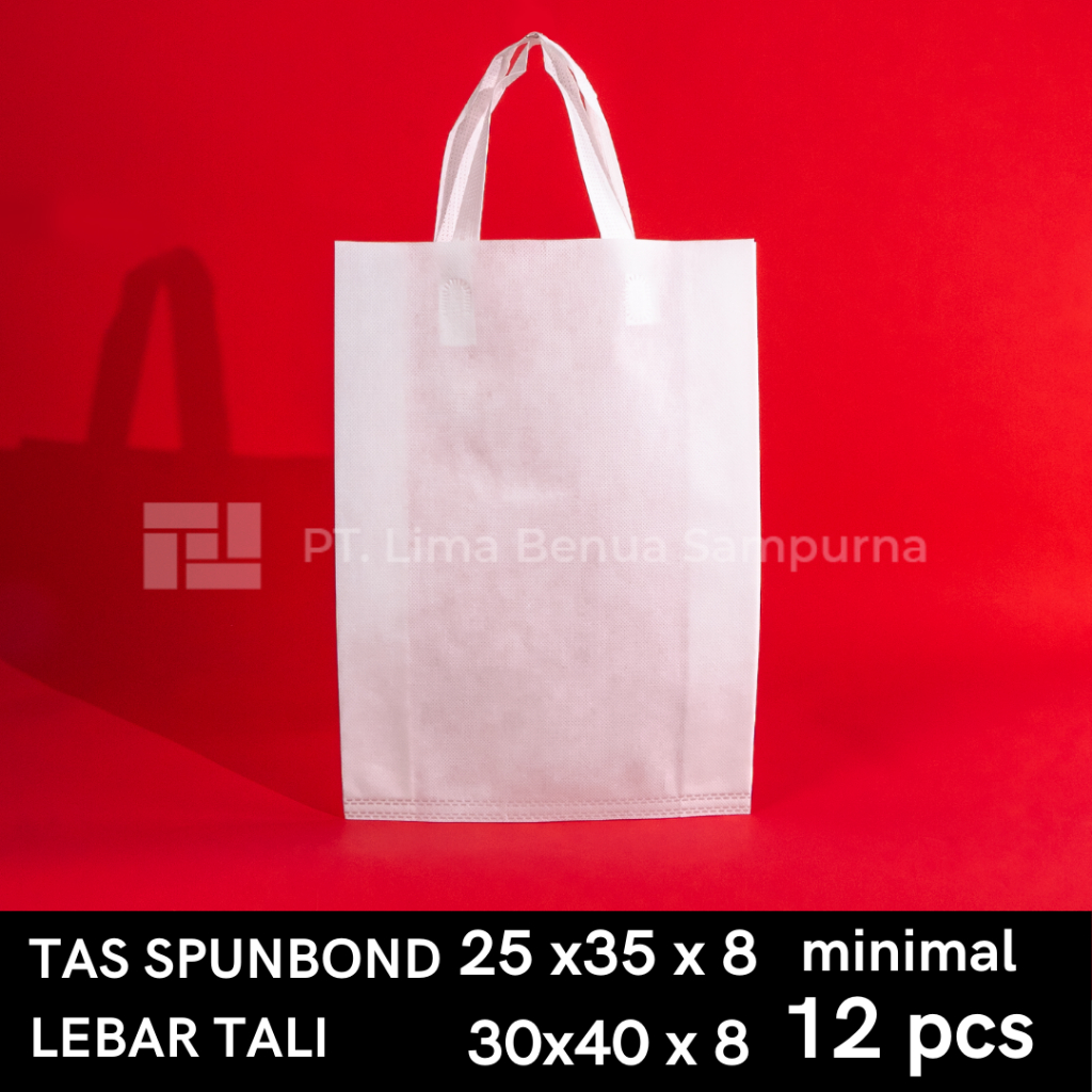 

Tas Spunbond Lebar Tali 25x35x8 - Tas Kain Ramah Lingkungan