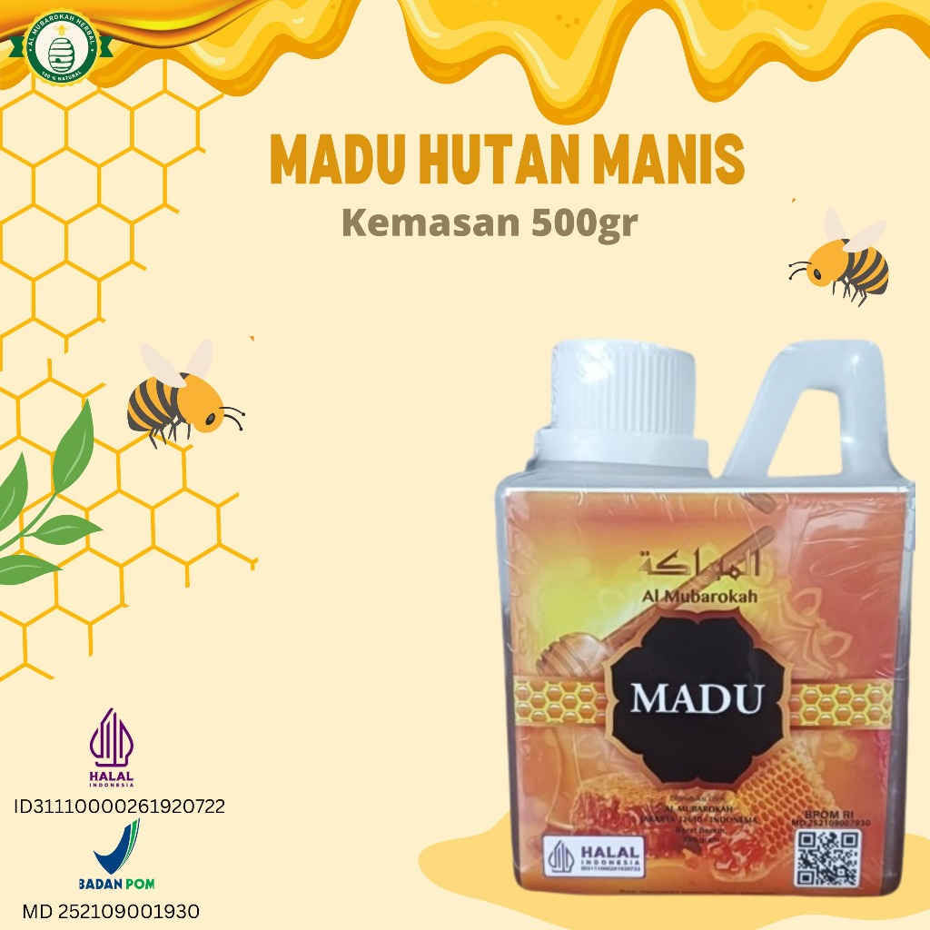 

AL MUBAROKAH - Madu Hutan Al Mubarokah Kemasan 500gram