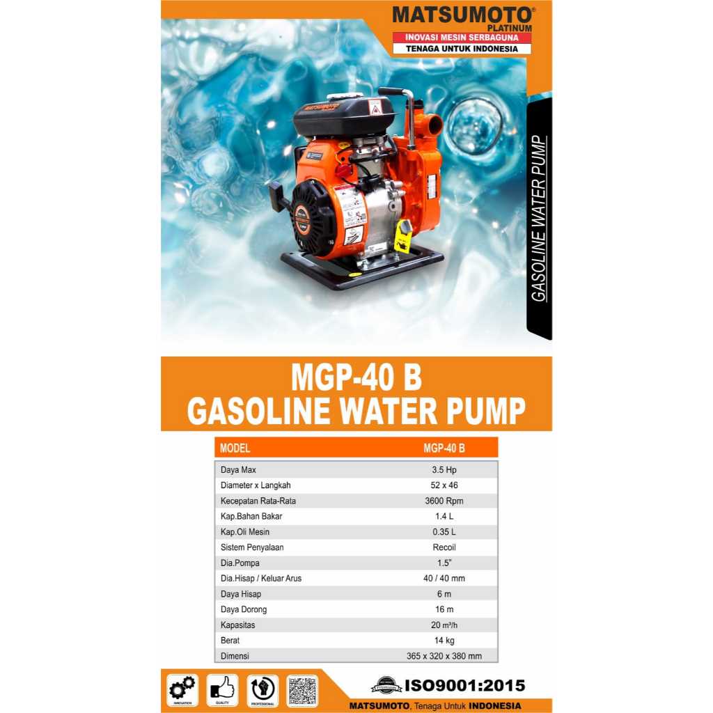 Pompa Air MGP 40 B Matsumoto