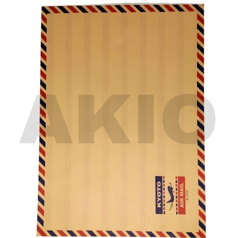 

Amplop Coklat Tali Lamaran Kerja KYOTO PREMIUM Air Mail Folio F4 Besar K.310