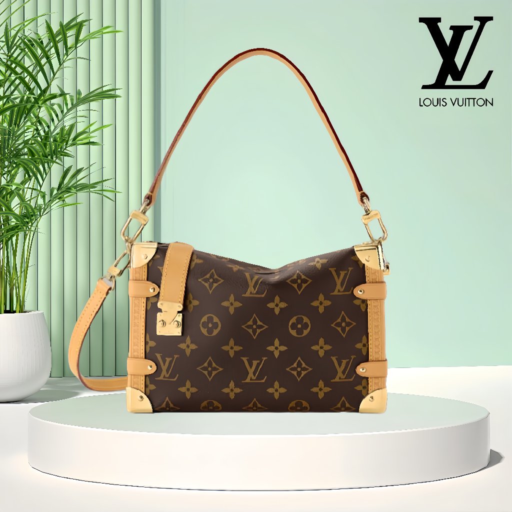 【100% original】 LV Louis Vuitton Side Trunk Shoulder Bag/lv trunk/tas lv side trunk/Tas LV