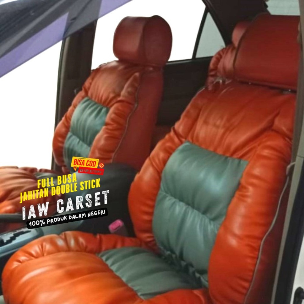 SARUNG JOK MOBIL BRIO MODEL SOFA MEWAH BAHAN MYO 2 BARIS