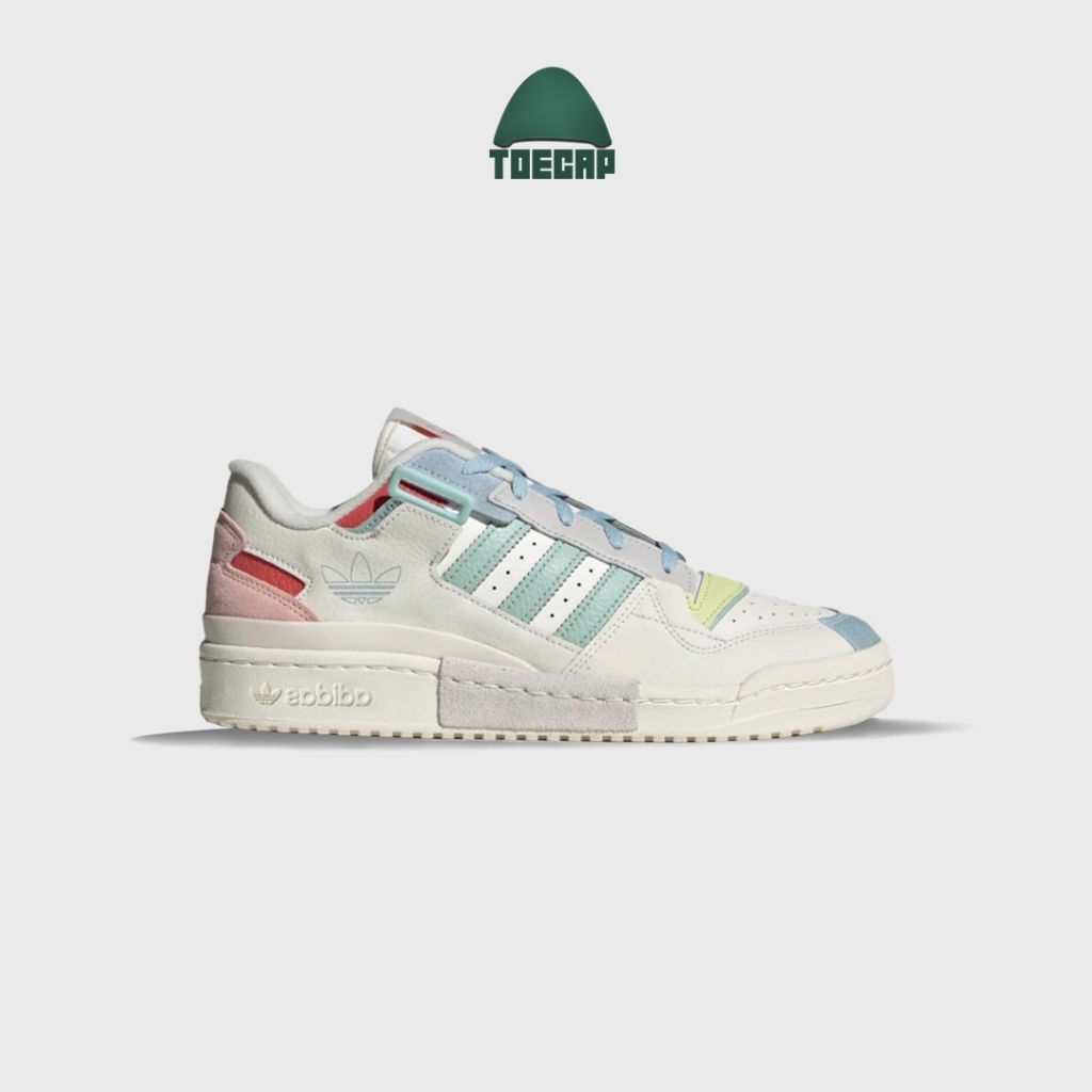 Adidas Forum Exhibit Low White Pink Blue