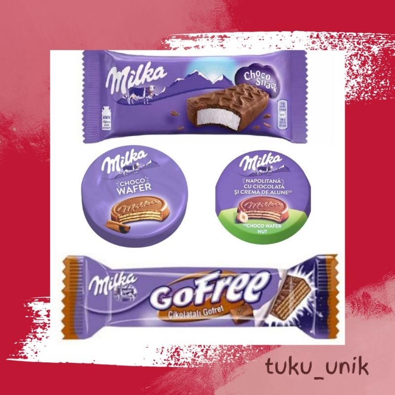 (Bisa COD) PROMOO Ready Coklat/Cokelat Milka wafer/Milka gofret/Gofree Original Produk Import