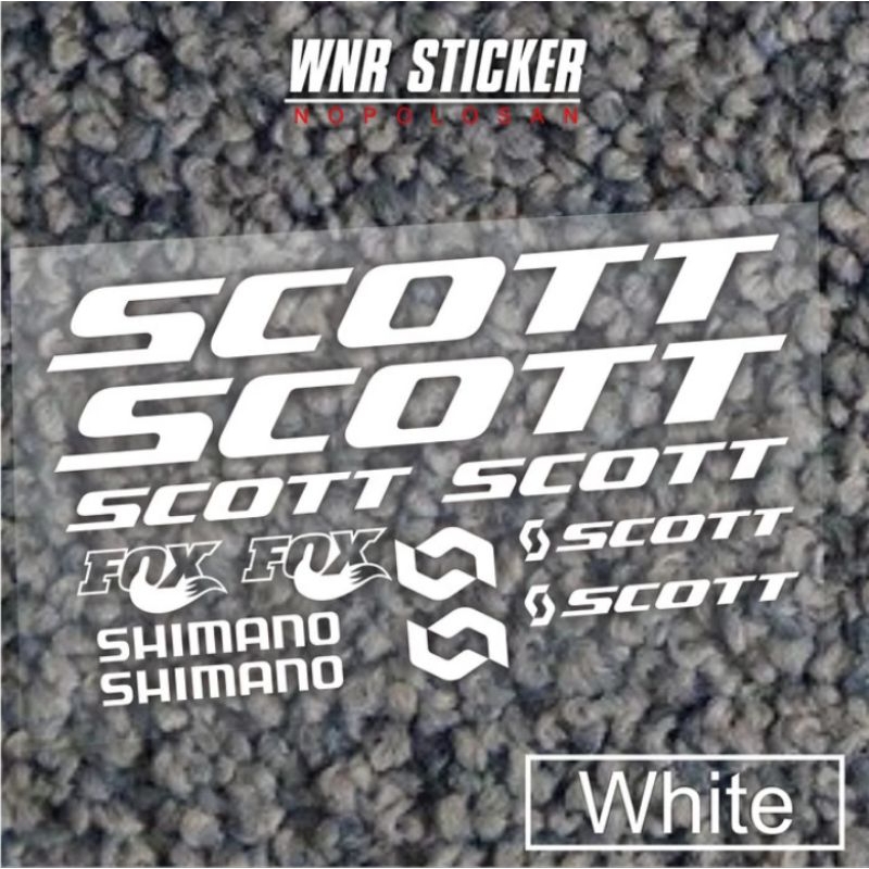 Stiker Cutting Sepeda MTB Scott 25cm