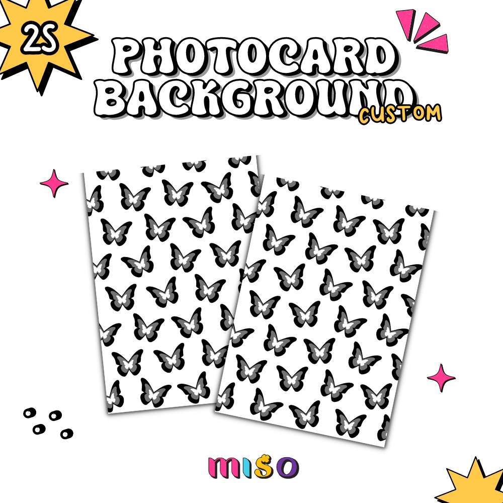 Custom Photocard Background 2 sisi / Photocard Filler Background / PC Binder Filler Kpop Wishlist / 