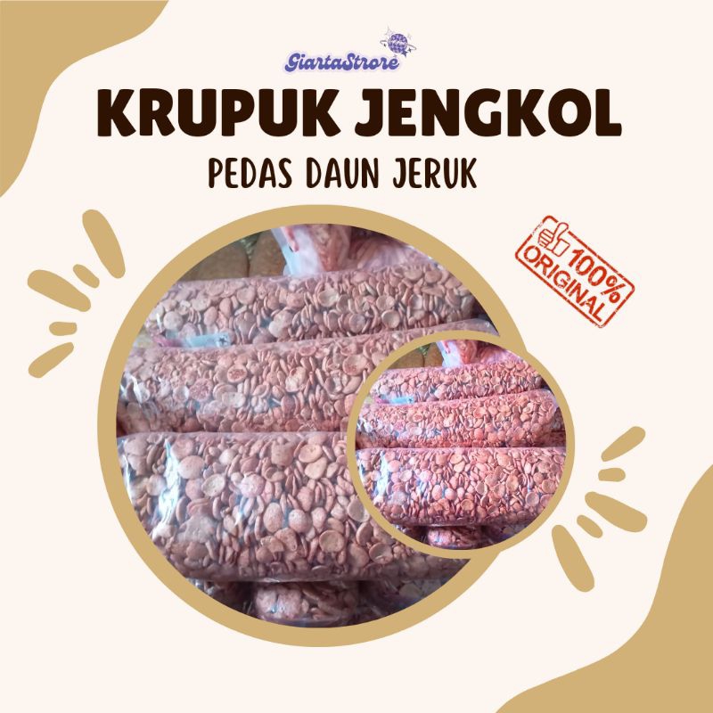 

Krupuk Jengkol 1500gr/Krupuk Jengkol Pedas Daun Jeruk