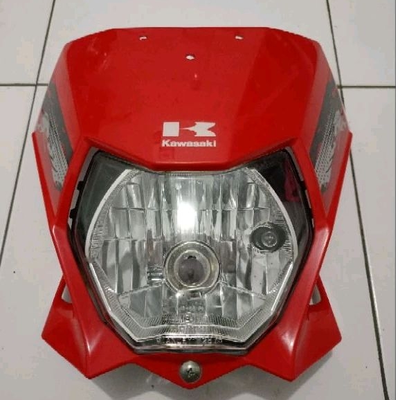 lampu depan klx bf dtracker150 se original copotan hedlamp batok refektor kawasaki klx150 ori