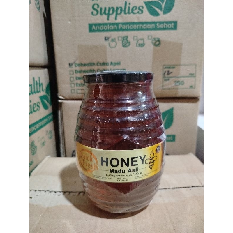 

quick fresh honey bee jar