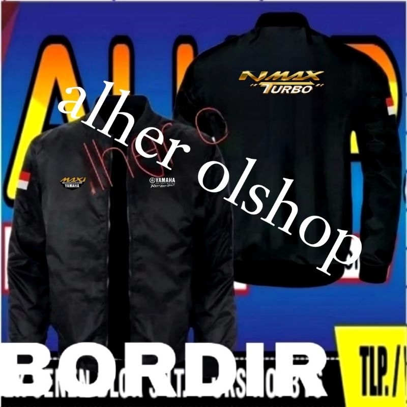 Jaket bordir NMAX turbo jaket NMAX turbo jaket bomber NMAX turbo jaket Yamaha jaket bomber Yamaha ja