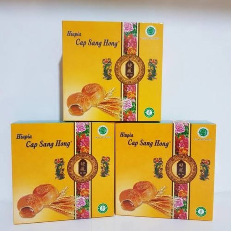 

kue hiupia cap sang hong isi 10 pia 1 box pak dus makanan kue kering cemilan vegetarian vegan vege