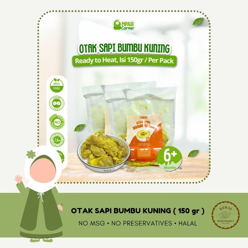 

Otak Sapi Bumbu Kuning by Mpasi Corner | Lauk Mpasi BB Booster | Penambah Berat Badan dan Anti GTM | Catering Mpasi Frozen