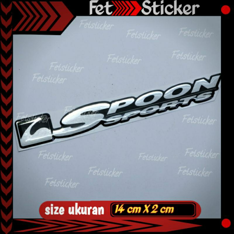 Emblem Timbul Honda Spoon Sport / Emblem Spoon Honda