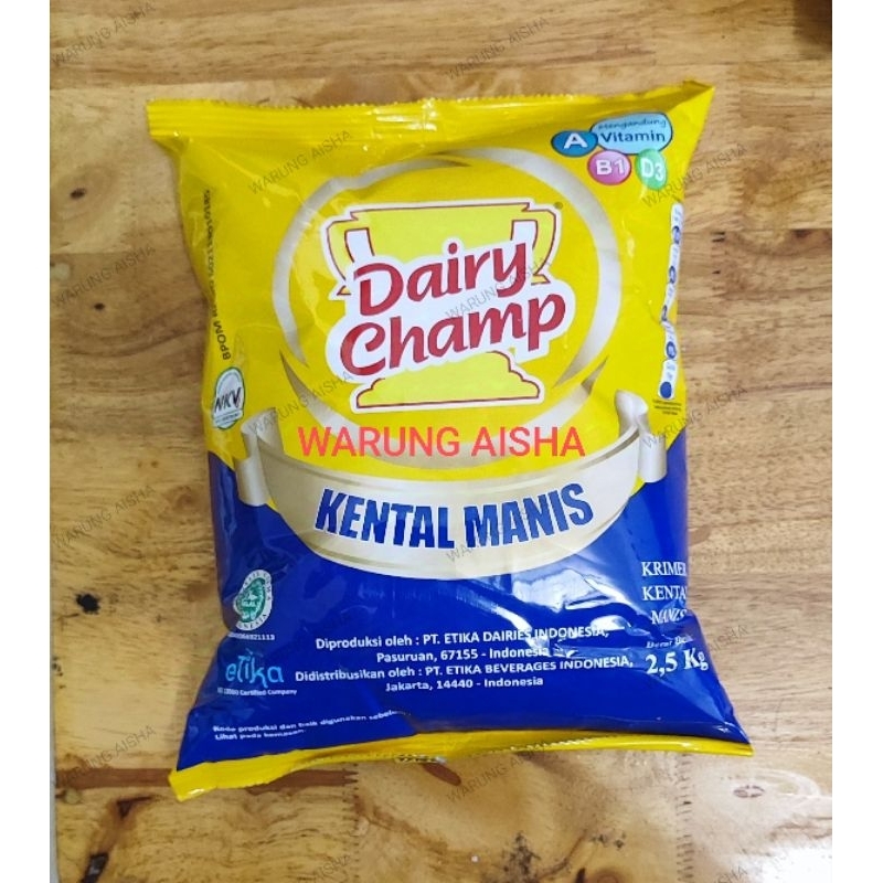 

Susu Krimer Kental Manis SKM Dairy Champ Bantal 2.5 kg