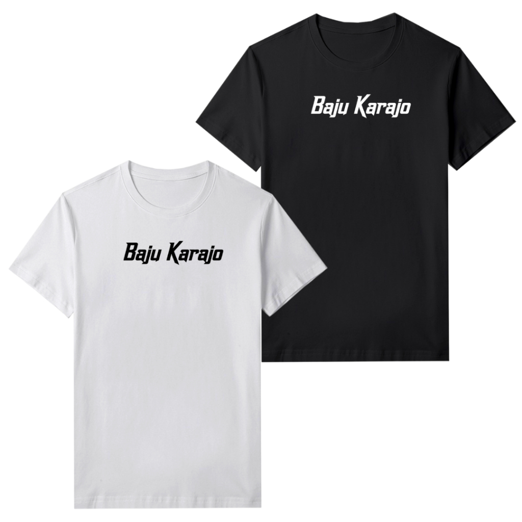 T Shirt Kaos Minang Baju Karajo Pria Wanita Cotton Combed 30s
