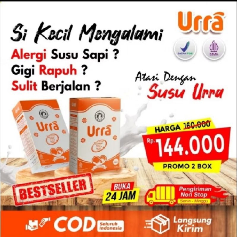 

paket 2 Box - susu urra original untuk penambah nafsu makan, berat badan dan tinggi anak