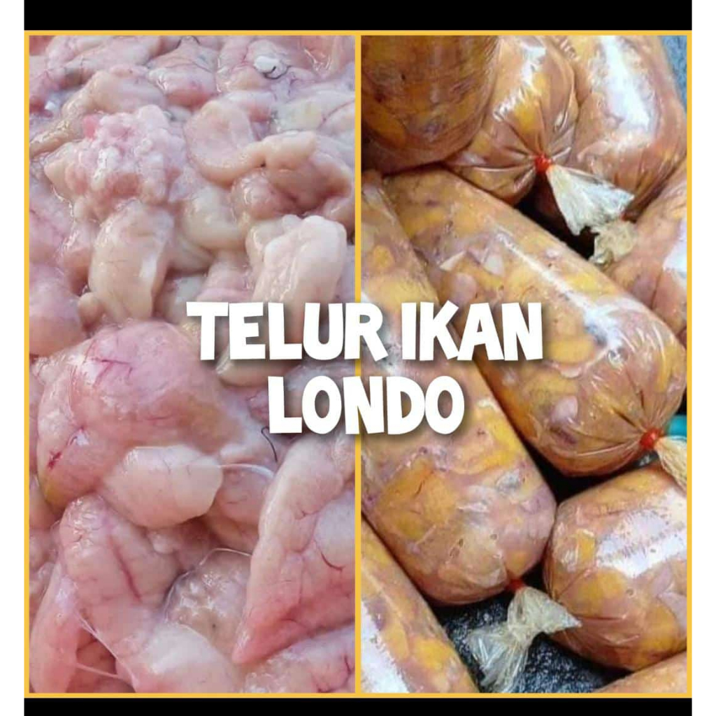 

TELUR IKAN LUNDU / IKAN KETING Frozen Fish Egg Makanan Beku Telur Ikan Segar