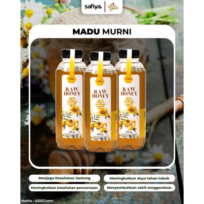 

SAFIYA - MADU MURNI RAW HONEY 650 Gram