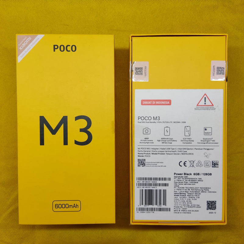 DUSBOOK KARDUS HP XIAOMI POCOPHONE POCO M3 6GB/128GB ORIGINAL COPOTAN TERPERCAYA