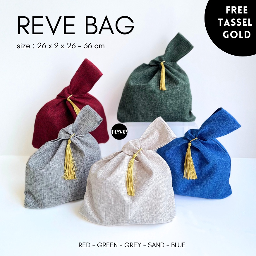 

Reve Knotted Bag 24x9x2 tas hampers goodie bag event