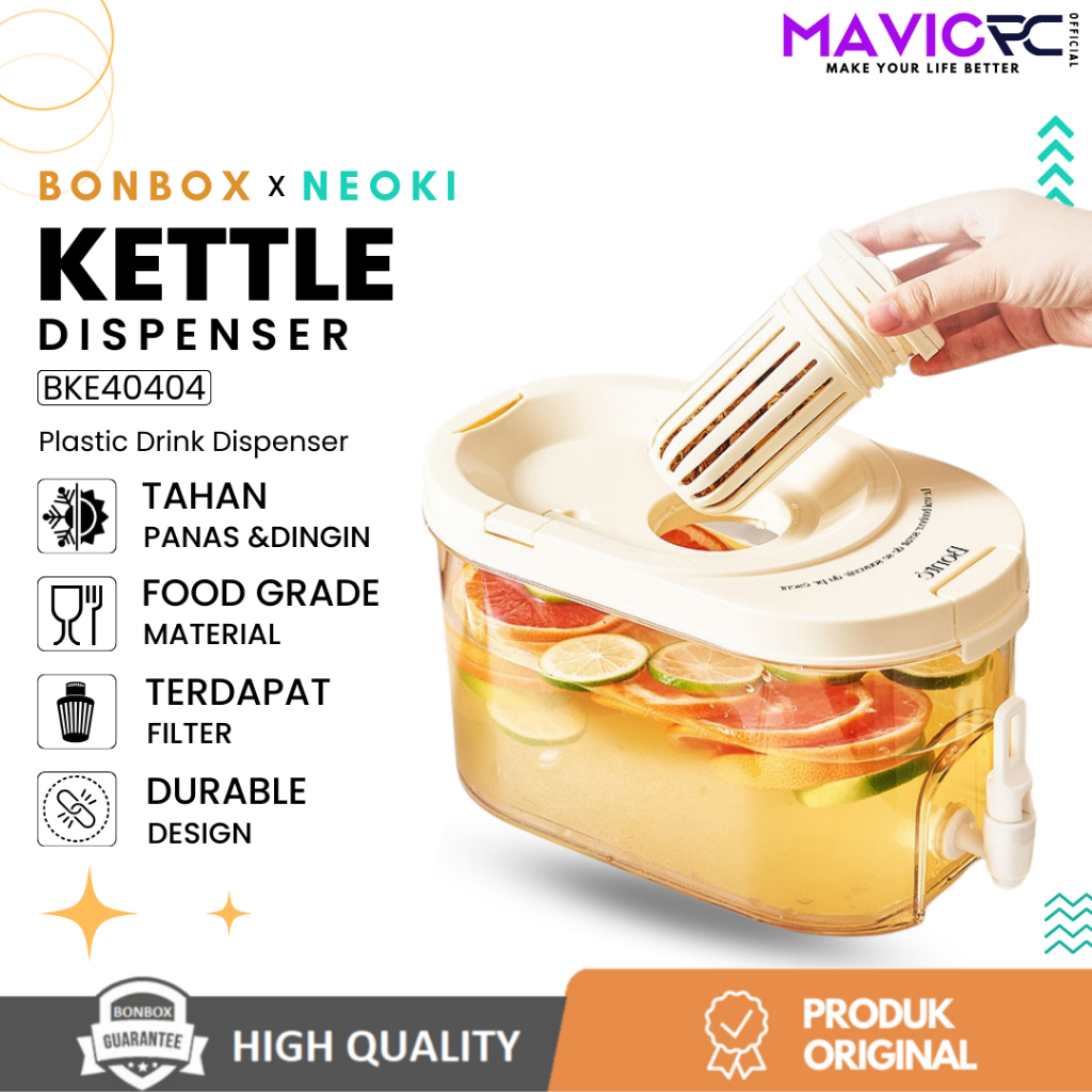 BONBOX x NEOKI BKE40404 Kettle Dispenser Box Minuman Dingin Estetik Teko Modern Air Panas Dingin Den