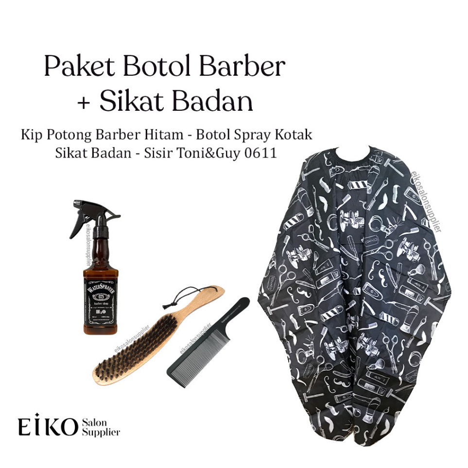 Obral Terbatas  Paket Lengkap Alat Barber Kip Potong dan Sikat Badan