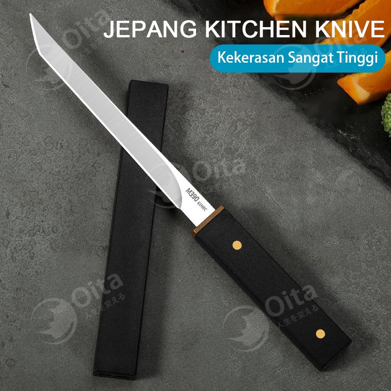 Oita PISAU DAPUR PISAU DAGING PISAU JEPANG SUPER TAJAM PISAU KATANA PISAU KOKI STAINLESS STEEL