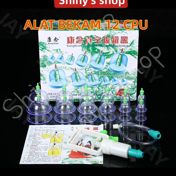 Langsung Ambil  alat bekam isi 12alat kop bekamalat bekam lengkapalat kop anginalat bekam komplitAla