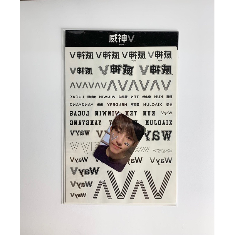 SEALED WINWIN TATTOO STICKER SET MD WAYV 3RD ANNIVERSARY TAKE OFF