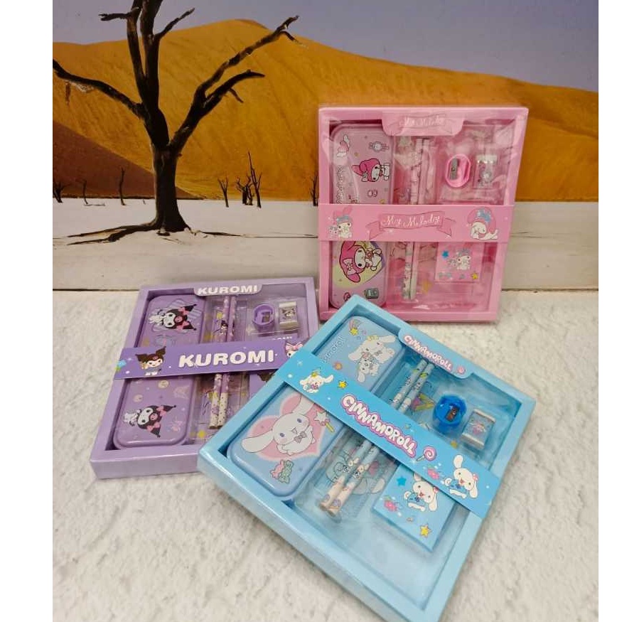 

Kejutan Promo PAKET ALAT TULIS STUDY STATIONERY SET EB567UGO 315SS 815 SANRIO CINNAMOROLL KUROMI MELODY