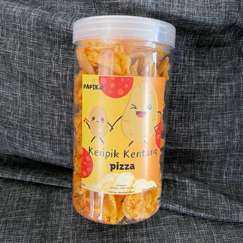 

PAPIKO - Keripik kentang pizza toples isi 120 gr